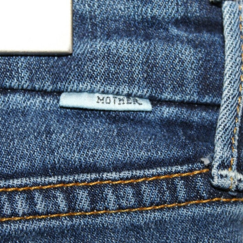 MOTHER The Looker Skinny Jeans Medium Wash HW7547 - Picture 4 of 6